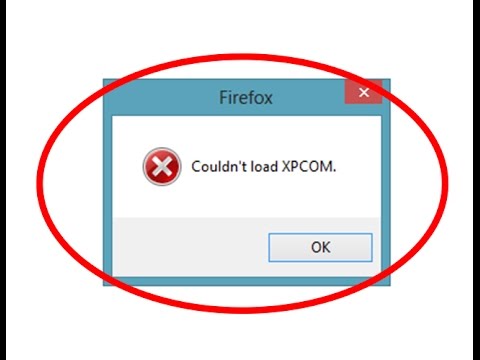Mozilla firefox xpcom error